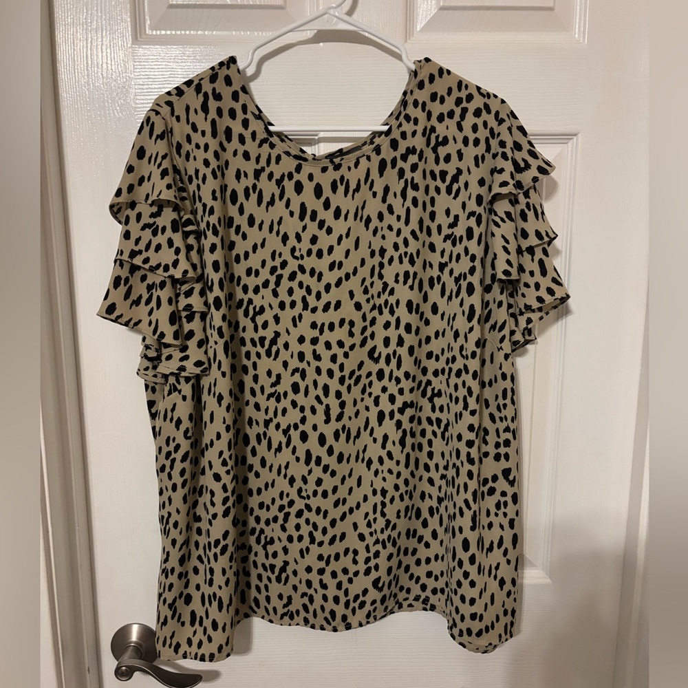 Vince Camuto cheetah blouse